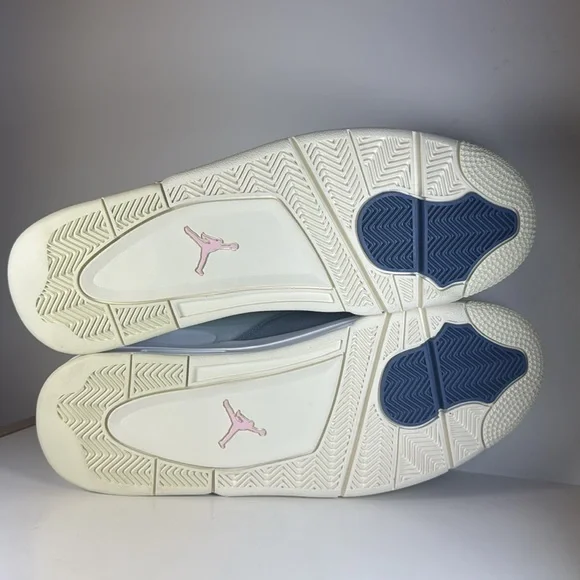 Air Jordan 4 RM White Diffused Blue Ashen Slate Men’s Size 13 Sneakers Shoes